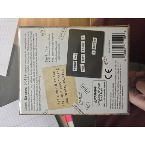 ( sealed) Ransom Notes - The Ridiculous Word Magnet Game - Picture 5 of 8